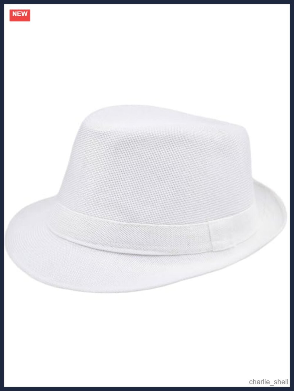Men's Classic Fedora Hat Short Brim Panama Summer Beach Polyester